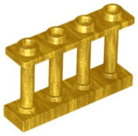 PARTS | Fence 1 x 4 x 2 Spindled with 4 Studs [15332] - BLOCK Shop ZA