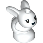 PARTS | Bunny / Rabbit, Friends, Baby, Sitting with Black Eyes and Nose Pattern (Chili / Mini / Minu) [18852pb01]