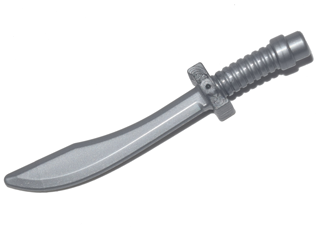 PARTS | Weapon - Sword, Saber/Dao Curved Blade and Hilt with Bar End [25111]