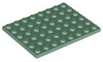 PARTS | Sand Green Plate 6 x 8 [3036]