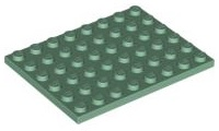 PARTS | Sand Green Plate 6 x 8 [3036]