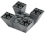 PARTS | Slope, Inverted 65 6 x 6 x 2 Quad with Cutouts [30373]