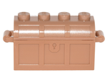 PARTS | Container - Treasure Chest Bottom that Slots in Back with Treasure Chest Lid - Thick Hinge (4738a / 4739a) [4738ac01] - BLOCK Shop ZA