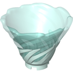 PARTS | Tornado Spiral with Molded Trans-Light Blue Top Pattern [50663pb02]