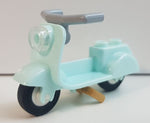 LEGO | FRIENDS | Light Aqua Scooter with Pearl Gold Stand and Light Bluish Gray Angular Handlebars [15396c01] - BLOCK Shop ZA