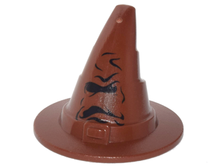PARTS | Headgear Hat - Wizard / Witch with Black HP Sorting Hat Pattern [6131pb05] - BLOCK Shop ZA
