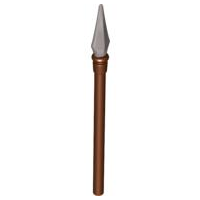 PARTS | Weapon - Pike / Spear Elaborate with Pearl Light Gray Tip [90391pb01] - BLOCK Shop ZA