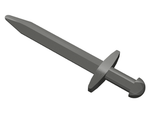 PARTS | Weapon - Sword, Greatsword Pointed with Thin Crossguard [98370]