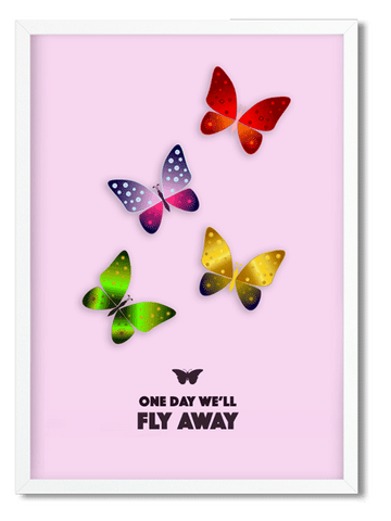 DECOR | PRINT | Fly Away, Butterflies - BLOCK Shop ZA