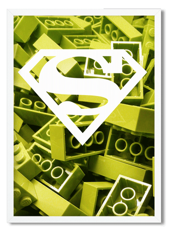 DECOR | PRINT | Superhero Green Blocks - BLOCK Shop ZA