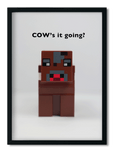 DECOR | PRINT | Minecraft Cow - BLOCK Shop ZA