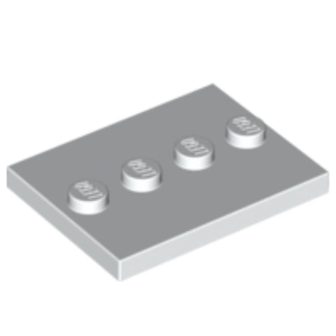 ACCESSORIES | LEGO | Minifigure Baseplate [White] - BLOCK Shop ZA