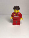 LEGO | MINIFIGURE | CITY | PRELOVED | F1 Ferrari Pit Crew Mechanic - with Torso Sticker [rac051s]