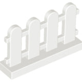 PARTS | White Fence 1 x 4 x 2 Paled (Picket) [33303] - BLOCK Shop ZA