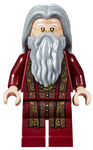 LEGO | MINIFIGURE | HARRY POTTER | PRELOVED | Albus Dumbledore, Dark Red Robe, Light Bluish Gray Hair [hp147]