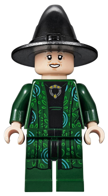 LEGO | MINIFIGURE | HARRY POTTER | PRELOVED | Professor Minerva McGonagall (Dual Sided Head) [hp152]