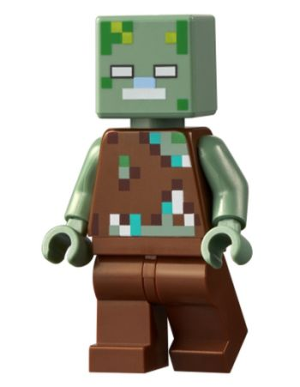 LEGO | MINECRAFT | MINIFIGURE | PRELOVED | Drowned Zombie [min088]