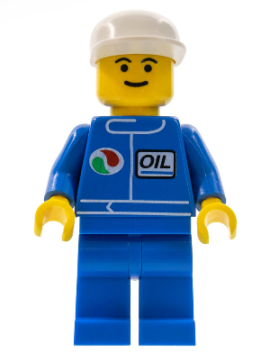 LEGO | MINIFIGURE | CITY | PRELOVED | Octan - Blue Oil, Blue Legs, White Cap [oct005]