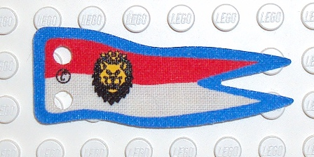 PARTS | Cloth Flag 5 x 2 Banner with Royal Knights Lion Head Pattern [x560px1] - BLOCK Shop ZA